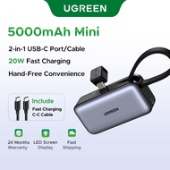UGREEN 5000mAh Mini Power Bank PD20W/SCP22.5W USB-C Mini Fast Charging Portable Powerbank Built-in C
