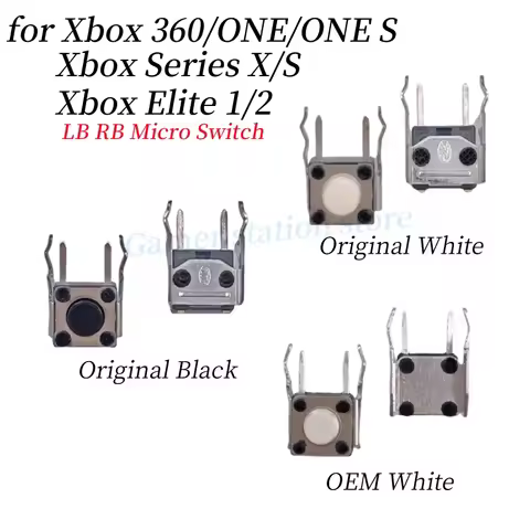 2/10/50/100PCS Original/OEM LB RB Micro Switch L R Button For XBOX ONE/ ONE S/XBOX 360/Xbox Seires S