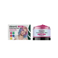 GleamXi Temporary Pink Hair Cream Colorful Hair Color Natural Color Evenly Cover Fashion Hair Cream