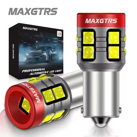 2x T4W BA9S LED Blub BAX9S H21W BAY9S LED 12V 24V H6W H5W LED For Car Reverse Light Red White Yellow