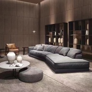 Italian baxter Technology Fabric Furniture Down Light Luxury Irregular Designer Budapest Fabric Sofa