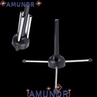 AMUNDR Wind Instrument Stand​, Foldable ​Black ​Tripod Holder Stand​, ​Tripod Base​ ​Instrument Atta