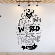 Ginagawa Ni Hesus Ang Maliit Na Bata Ang Pader Ng Simbahan Linggo Paaralan Christan Bible Verse Ins