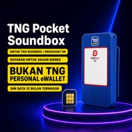 [FREE DATA 12 BULAN] TNG Soundbox Pocket | Mini Portable QR Payment Speaker for Merchant + SIM Data