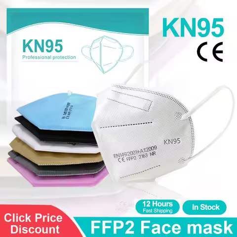 Face Mask FFP2 KN95 Mascarillas 5 Layers Filter Homologada Face Masks Protective Mouth Mask CE FFP2M