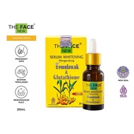 HITAM The Face Temulawak Whitening Serum With Glutathione Indonesia/Facial Serum 20ml/contains Temulawak Extract Glutathione Vitamin C/Brightens Skin/Anti Aging/Early Aging/Black Spots/Smooth Lines/Ampoule/Skincare Face Care Series