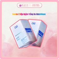 Combo of 2 Boxes of Gilaa Glow White Premium Glutathione C Dietary Supplement (3g x60 packs) - Suck 