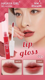 Hasaya Girl Ice Cream Liquid Lip Gloss ลิควิดลิปสติกแมทต์ สีสวย ชัด ติดทนนาน