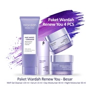 Paket Wardah Renew You Anti Aging 4 pcs - Ukuran Besar/ Kecil