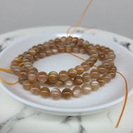 Golden Backbone Black Golden Sun Cat's Eye Sun Backbone Crystal Sunstone 6 Mi Single Circle