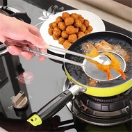 Keluli tahan karat dapur penapis minyak klip tongs memasak keratan memasak alat memasak alat memasak