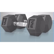 HEXAGONAL DUMBELL 10kg Hex Dumbell halter hex per pcs