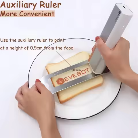 Portable Food Printer, Handheld Print Range, Coffee Pattern, DIY Custom Printing Edible Ink Inkjet P