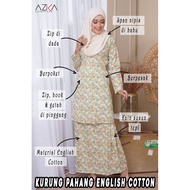 Kurung Pahang Berpoket v19 by AZKA COLLECTION 🌼 baju kurung pesak english cotton kain susun tepi nur