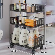 衛生間置物架 浴室廁所洗手間 小推車 落地洗衣機邊洗衣液收納架（快遞送貨上門）