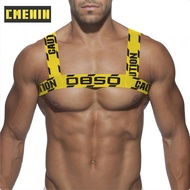 【YF】 2022 Tank Elastic Band Harness Men Sexy Shoulder Straps Chest Bondage Muscle Halter BeltClub Party Hollow Costume Gay Underwear