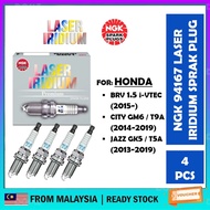 【100% ORIGINAL】NGK 94167 (DIFR6D13) TWIN TIP LASER IRIDIUM PALAM PENCUCUH –H ONDA CITY T9A / JAZZ / 