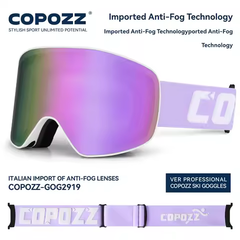 COPOZZ Brand Ski Goggles Men Women double layers big Snowboard Goggles Anti-fog UV400 Skate Skiing S