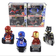 [SG LOCAL STOCK] AVENGERS DIE CAST PULLBACK CAR FIGURINE SPIDERMAN BATMAN IRONMAN CAPTAIN AMERICA