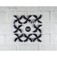 4 Pair Gemfan D51 Ducted 51mm 2020 4 Blade 2" Propeller - Black