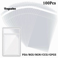TOPABCS 100 Sheets PSA BGS Slab Sleeve, Transparent Durable PSA BGS Card Brick Film,  Strong Waterpr