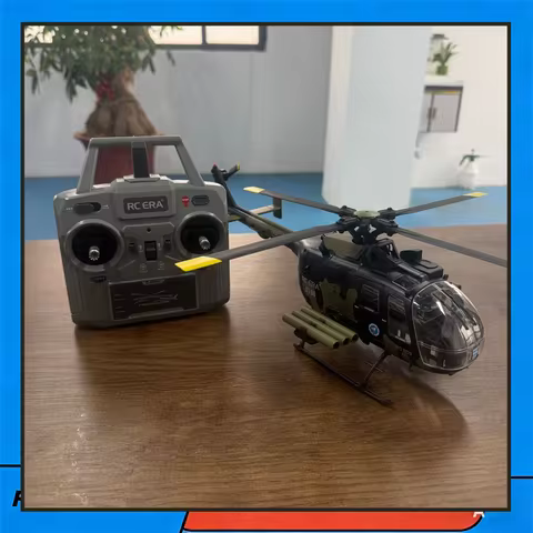 RC ERA C180 BO-105 Brushless RC Helicopter - Optical Flow Lidar One-Key Inverted Flight Simulated Mo