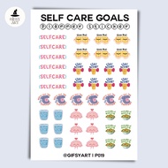 Self Care Goals – Planner Sticker, Bujo, Hobonichi, Kinbor & Planner Stickers