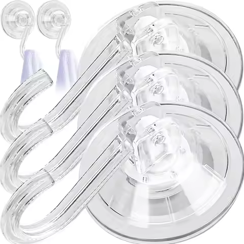 1-20pcs Suction Cup Hook Transparent Wall Mounted Towel Holder Reusable Heavy Duty Vacuum Suction Cu