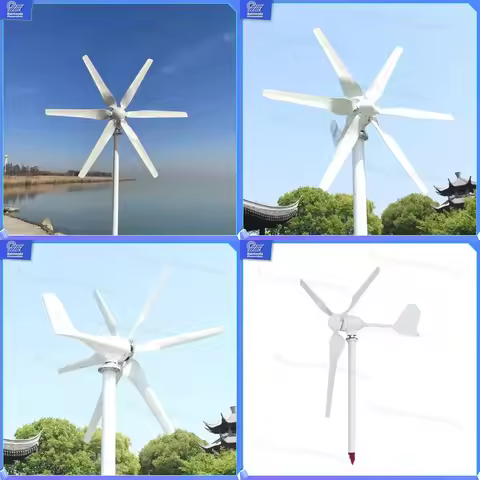 800W 1KW 2KW 3KW 5KW Wind Turbine Generator 48V Hybrid Solar Wind Power System with Controller Off G