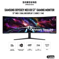 Samsung 57 "Odyssey Neo G9 G95NC Dual UHD 240Hz permainan Monitor Dual UHD paparan dengan 240Hz