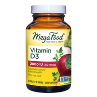 MegaFood Vitamin D3 2000 IU (50 mcg) - Immune Support Supplement - Bone Health -with easily-absorbed