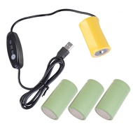 เครื่องกำจัดแบตเตอรี่ LR20 3V 4.5V 6V USB ลูกไม้สายไฟ2-4ชิ้น1.5V LR20 D