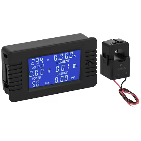 ManHua AC 80-260V 0-100A Digital Power Energy Voltmeter Ammeter Voltage Wattmeter Kwh AC Electricity