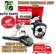 KUNCI KONTAK 1 SET HONDA BEAT ESP BEAT FI 2017/2018 BEAT STREET KODE PART K81