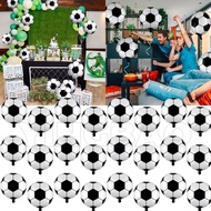 30pcs 18inch Soccer Balloons, Football Shape Foil Balloon, Soccer Ball Fans Sport Game Theme Birthda