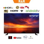 4K Android TV/32" 43" 55" Smart TV With Youtube | Netflix | GooglePlay Digital Ready TV