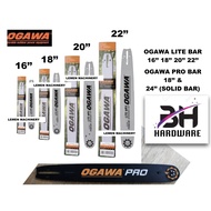 OGAWA Lite-Max Guide Bar 16'' 18'' 20'' 22'' / 18'' & 24''(SOLID BAR) OGAWA PRO Papan Chainsaw