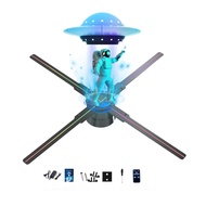 3D Hologram Fan,46CM HD LED Hologram Fan WIFI Projector with 700 Library Video,Animated Holographic 