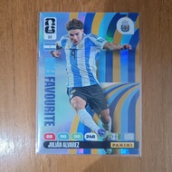 PANINI FOOTBALL CARD JULIAN ALVAREZ FAVOURITE 22