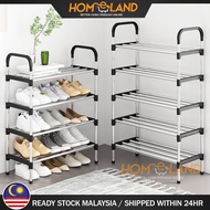 HOMELAND 3/4/5/6/7 Tiers Carbon Steel Pipe Shoe Organizer Rack Shoe Rack Rak Kasut
