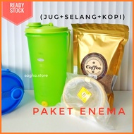 Coffee Enema Package Enema Coffee/ Jug/ + Enema Hose Prebiotic Coffee Sagha