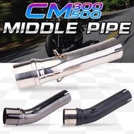 Slip-on MId Pipe Fitment For Honda CM500 CM300 Rebel CMX Exhaust Modification Connect 51MM/2inches M