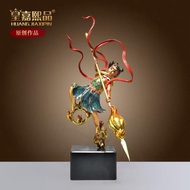 全銅哪吒三太子神像雕像擺件新中式客廳玄關電視柜酒柜裝飾品禮品