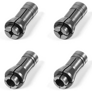 4 Pack 1/4" to 1/8" Die Grinder Collet Adapter 1.06 X 0.53 Inch 3mm 6mm(Silver) Attachments Accessor