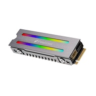 FinalCool IceSoul RGB อลูมิเนียมอัลลอยด์ M.2 SSD Cooling Heat Sink M2 NVMe 2280 Solid State Hard Disk Aura Sync ARGB Heat Cooler