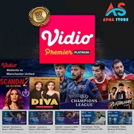 VIDIO PREMIER PLATINUM 1 BULAN PRIVATE FULL GARANSI