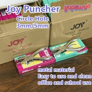 One Hole Hang Tag Puncher 3mm/5mm Ticket Puncher Circle Metal Fastener Hole Puncher Quality JOY