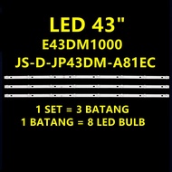 3PCS/Lot 43inch TV Backlight LED Strips For 43" 43LEM-1043/FTS2C 43LEM-5043/FTS2C 43LEX-5058/FT2C JS