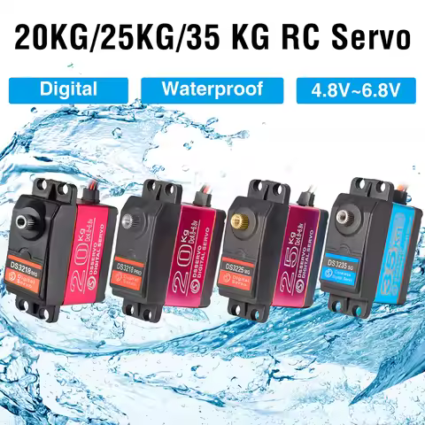 Dsservo Waterproof RC Servo DS3218 20KG DS3225 25KG DS3235 35KG 180/270 Degree for 1/8 1/10 1/12 RC 