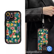 HP Phone Case Small flower oil painting soft shell silicone aesthetic girl With bracelet Case For IN